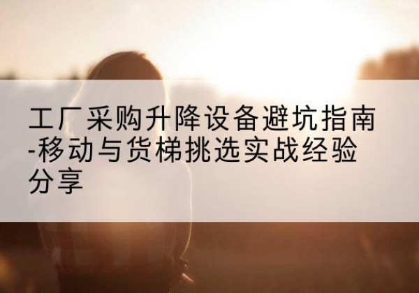 友好移动式升降机怎么选-工厂采购升降设备避坑指南-移动与货梯挑选实战经验分享